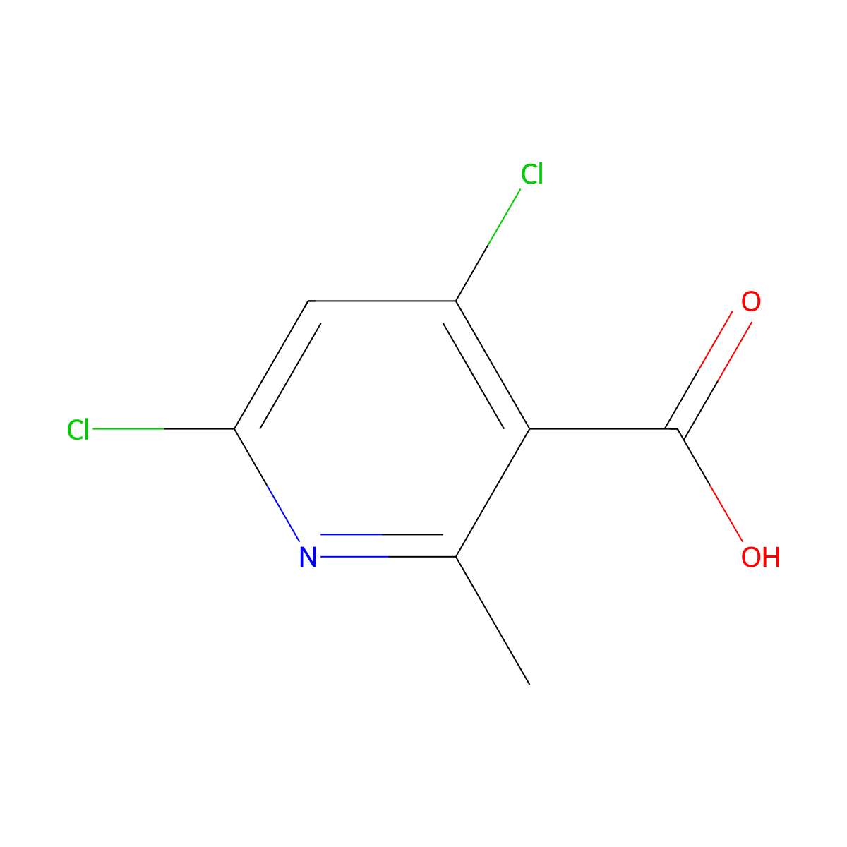 4,6-Dichloro-2-methylnicotinic acid molecular structure, CAS 693286-31-6