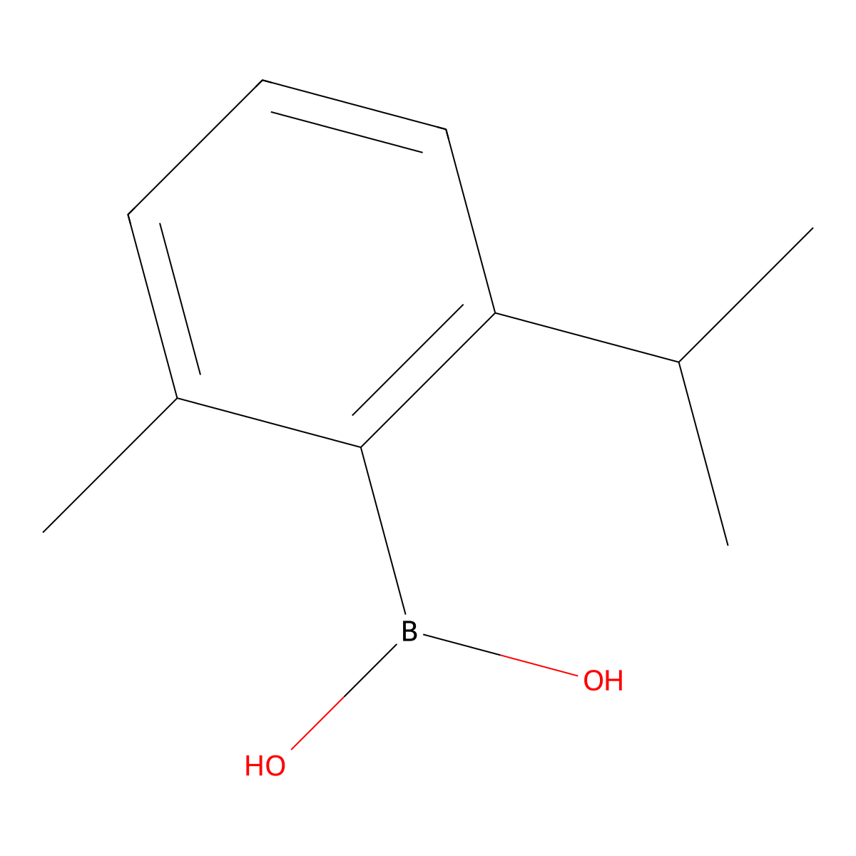 (2-Methyl-6-(propan-2-yl)phenyl)boronic acid molecular structure, CAS 693286-55-4
