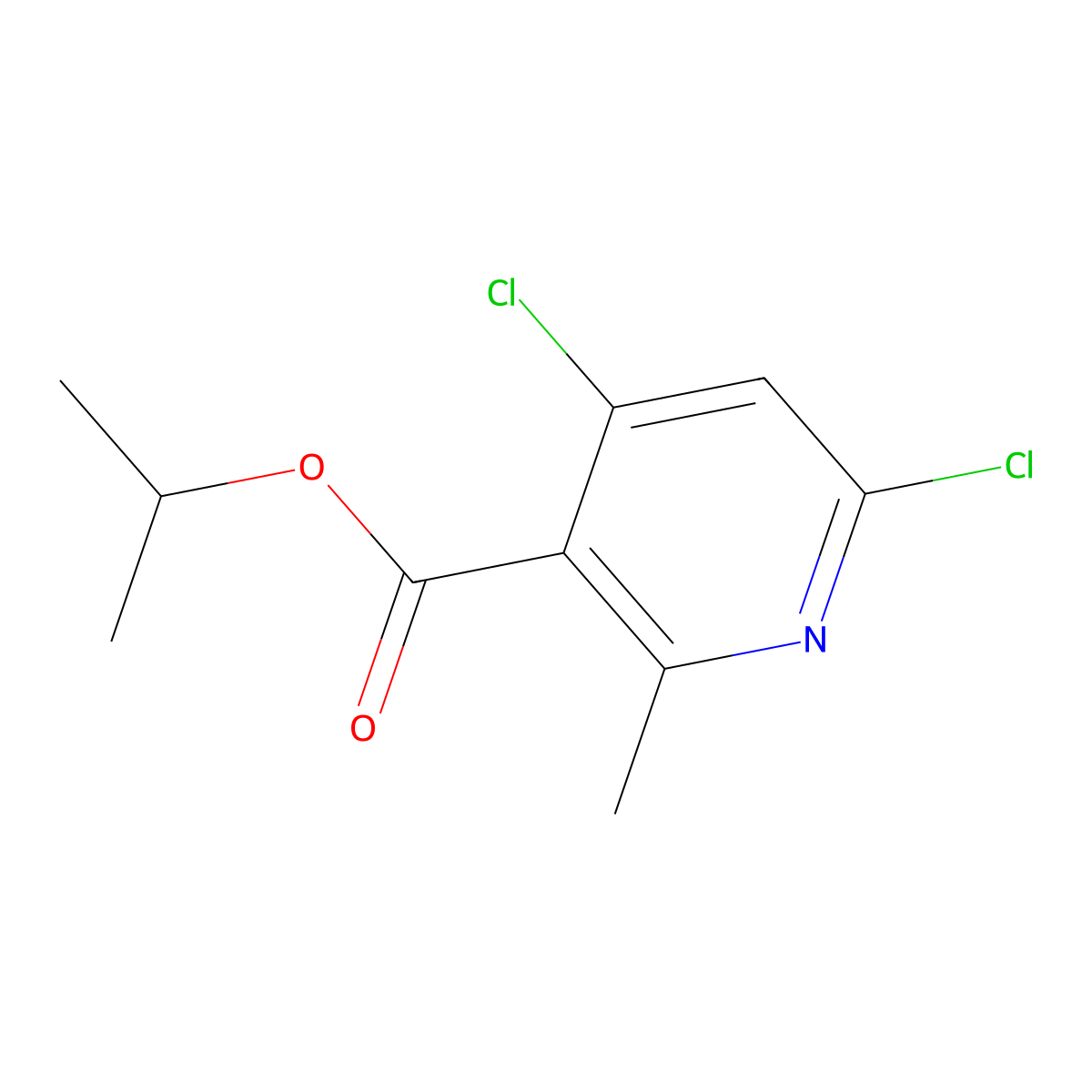 Isopropyl 4,6-dichloro-2-methylnicotinate molecular structure, CAS 693286-64-5
