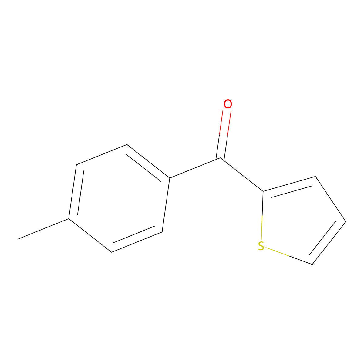 (4-Methylphenyl)(2-thienyl)methanone molecular structure, CAS 6933-25-1
