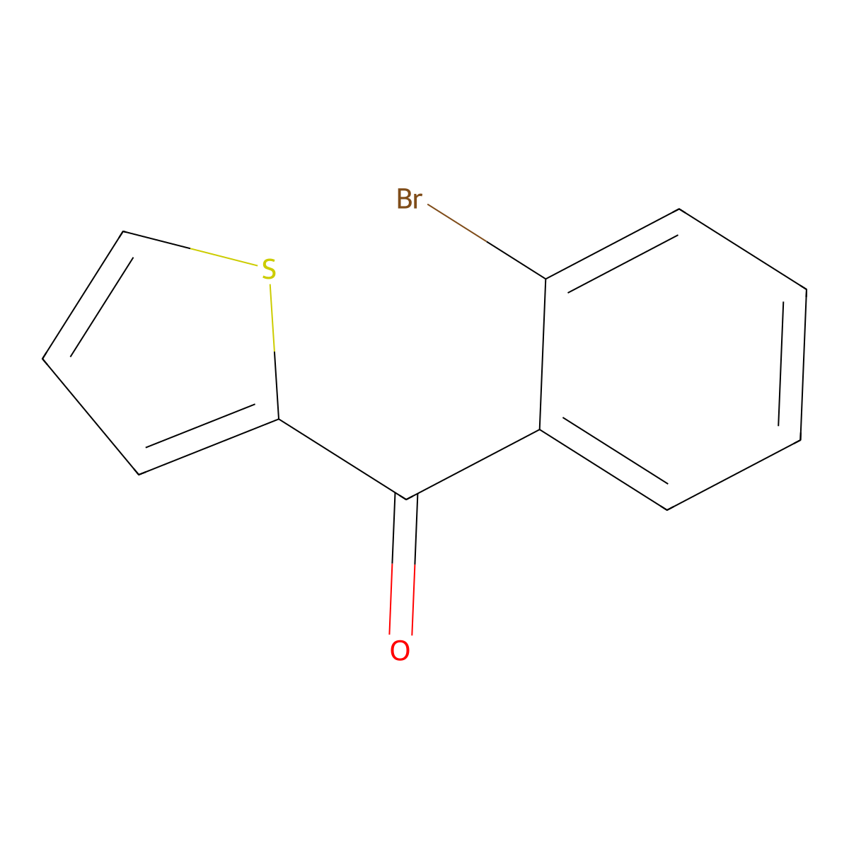 (2-Bromophenyl)(thiophen-2-yl)methanone molecular structure, CAS 6933-32-0