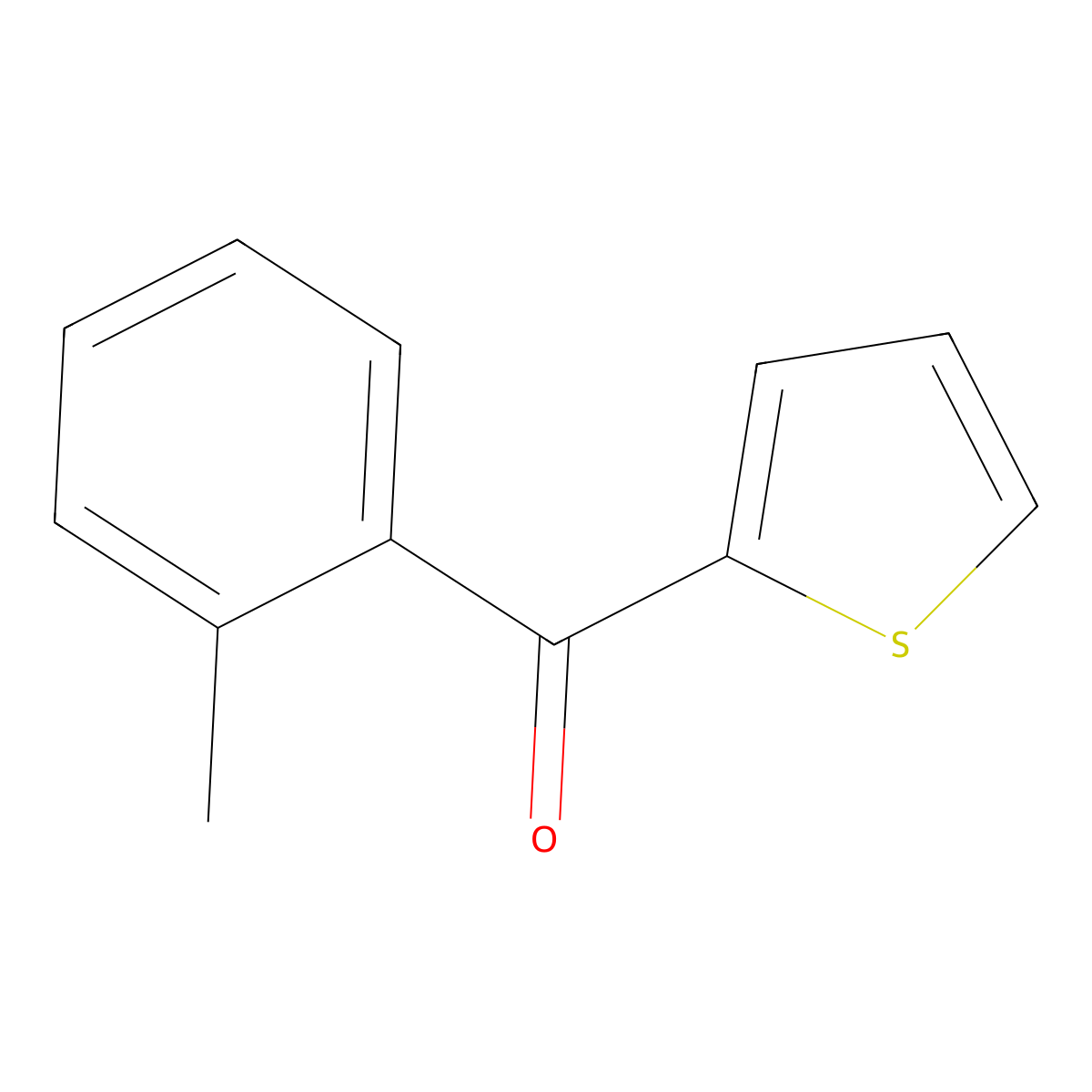 Thiophen-2-yl(o-tolyl)methanone molecular structure, CAS 6933-35-3