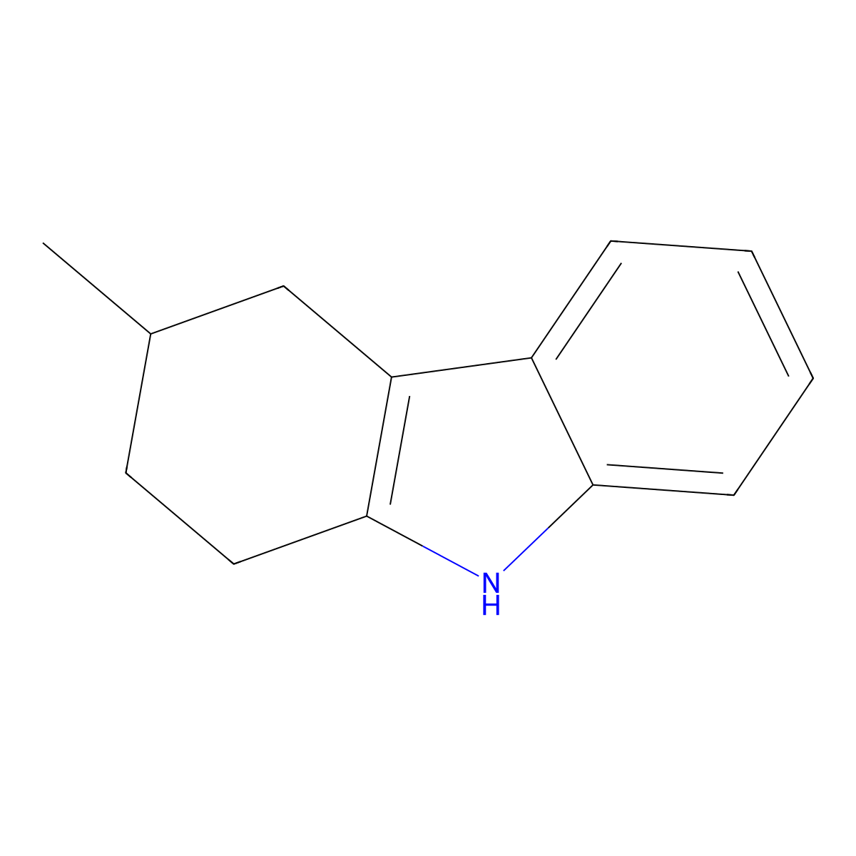 3-Methyl-2,3,4,9-tetrahydro-1H-carbazole molecular structure, CAS 6933-54-6