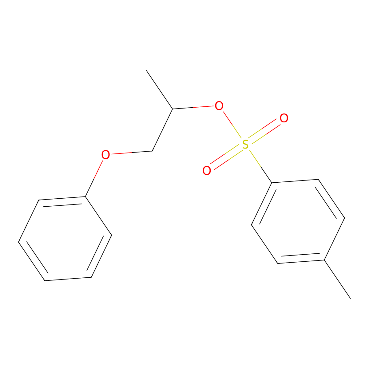 1-Phenoxypropan-2-yl 4-methylbenzene-1-sulfonate molecular structure, CAS 69333-63-7