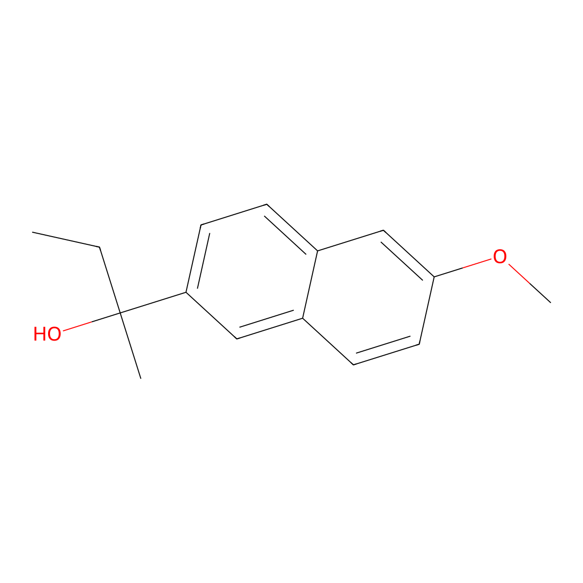 2-(6-Methoxy-2-naphthyl)-2-butanol molecular structure, CAS 69338-03-0