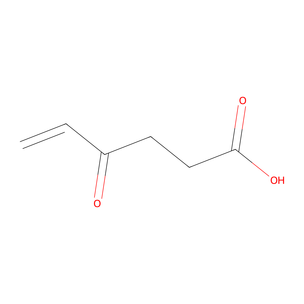 4-Oxo-5-hexenoic Acid molecular structure, CAS 6934-64-1