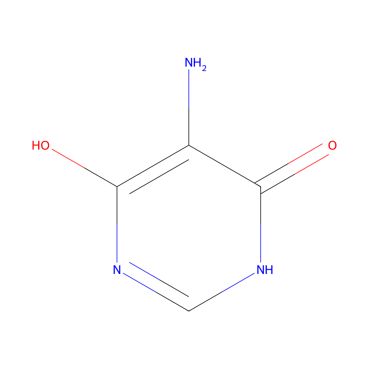 5-Amino-4,6-dihydroxypyrimidine molecular structure, CAS 69340-97-2