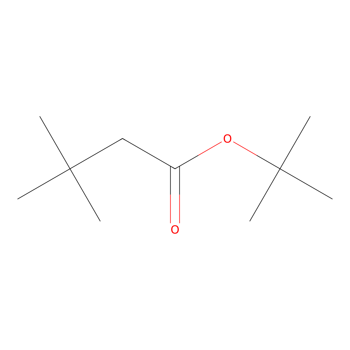 Butanoic acid, 3,3-dimethyl-, 1,1-dimethylethyl ester molecular structure, CAS 69341-75-9