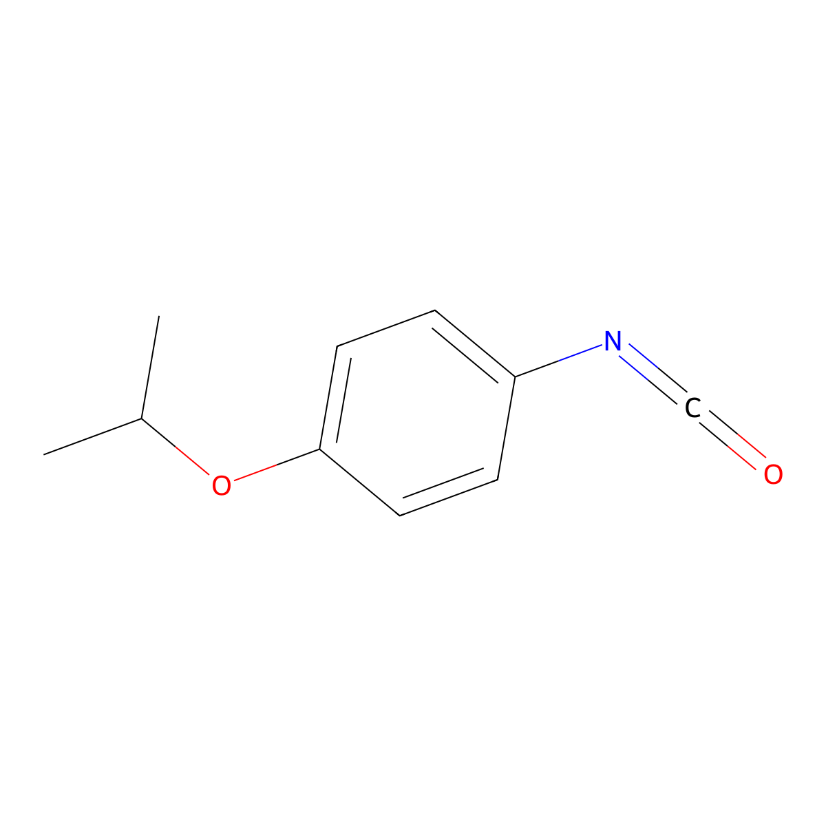 1-Isocyanato-4-isopropoxybenzene molecular structure, CAS 69342-45-6