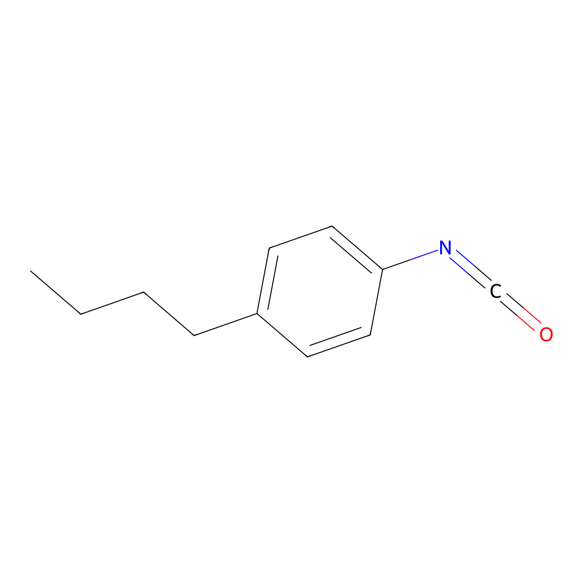 4-Butylphenyl isocyanate molecular structure, CAS 69342-47-8