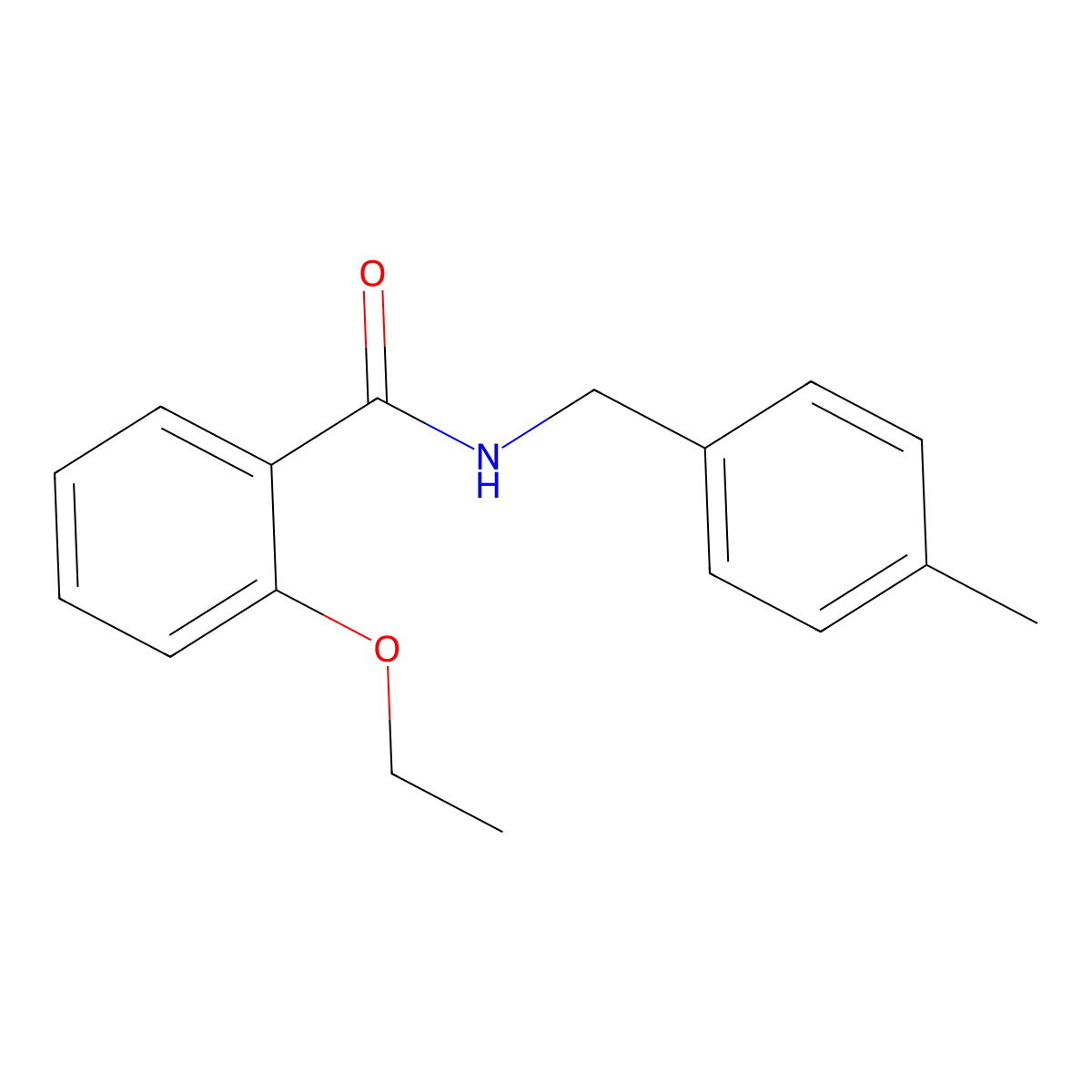 2-Ethoxy-N-((4-methylphenyl)methyl)benzene-1-carboximidic acid molecular structure, CAS 69343-37-9