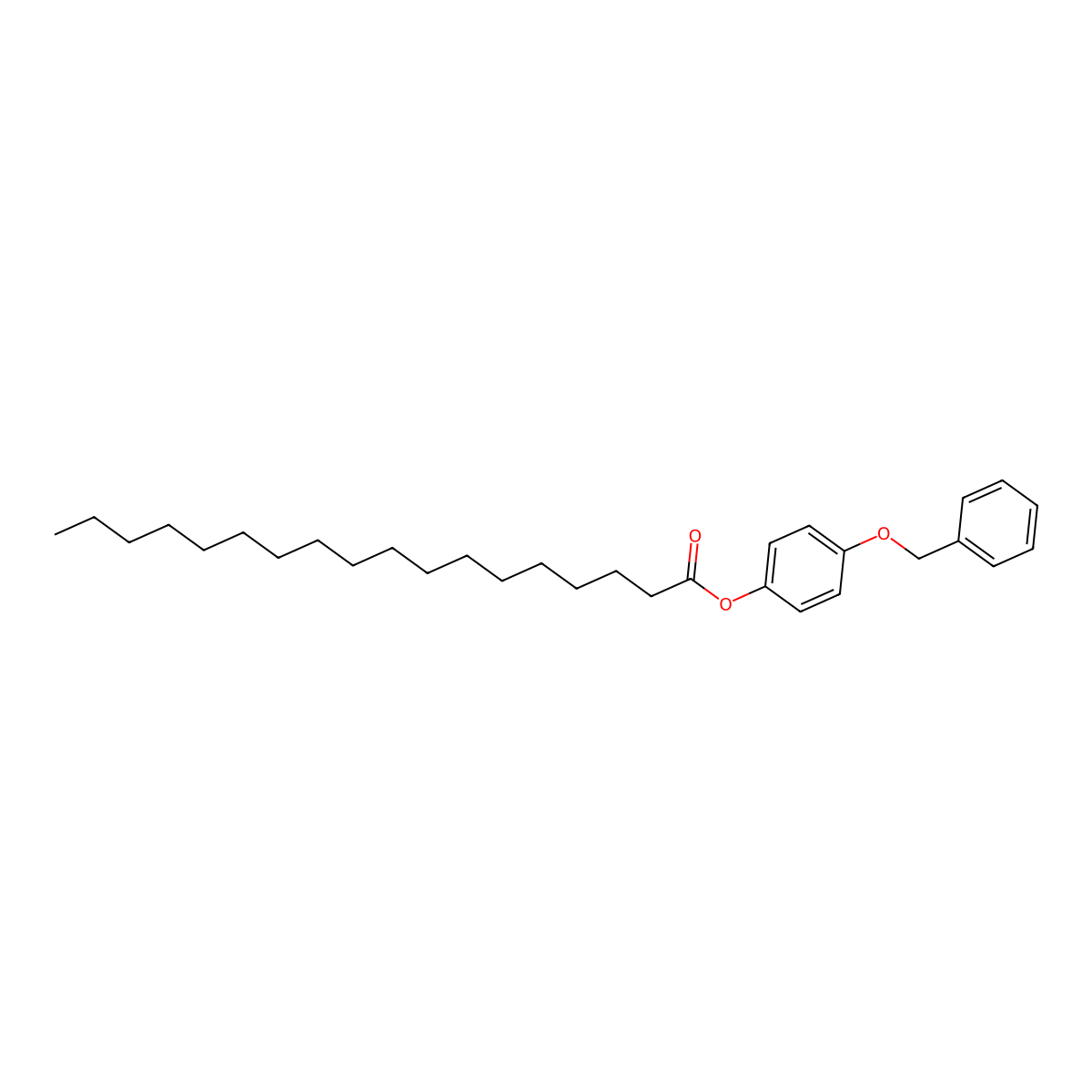 4-Benzyloxyphenyl stearate molecular structure, CAS 6935-23-5