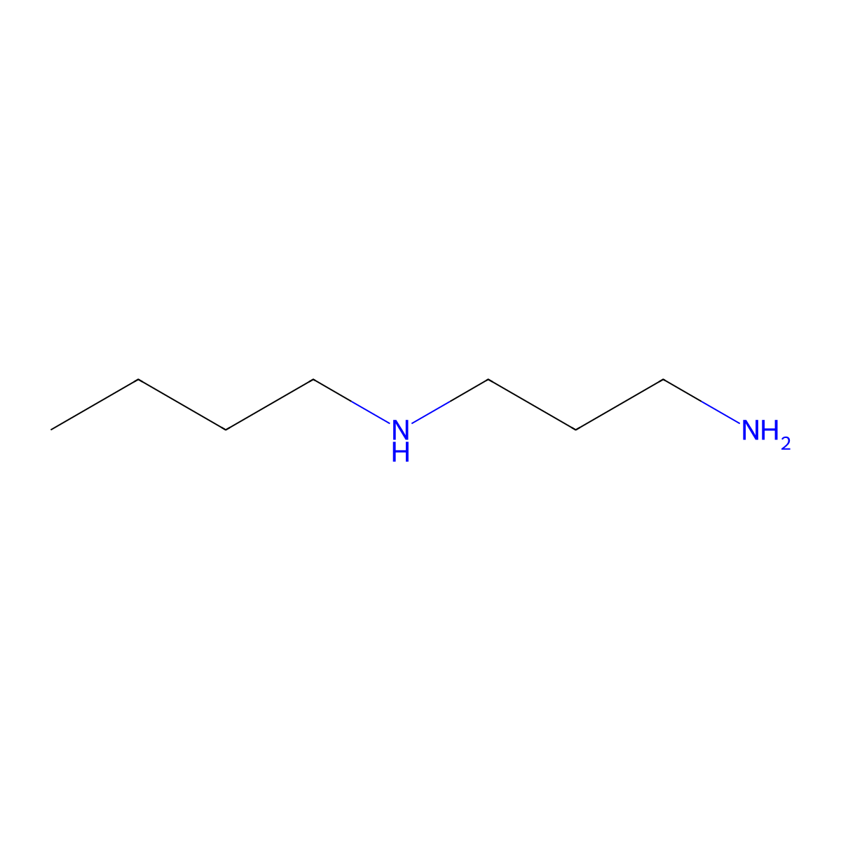 N-butyl-1,3-diaminopropane molecular structure, CAS 6935-60-0