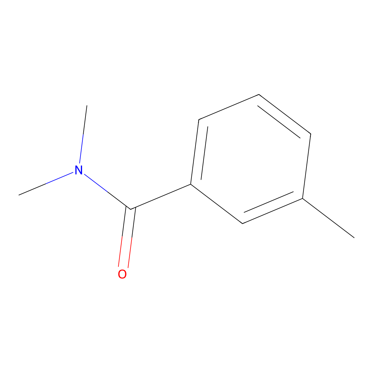 Benzamide, N,N,3-trimethyl- molecular structure, CAS 6935-65-5