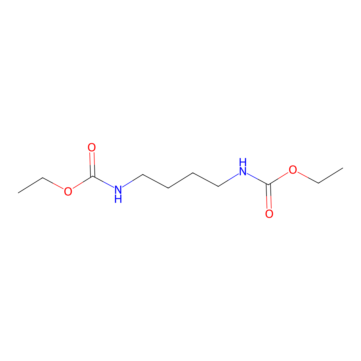 Diethyl butane-1,4-diylbiscarbamate molecular structure, CAS 6935-80-4