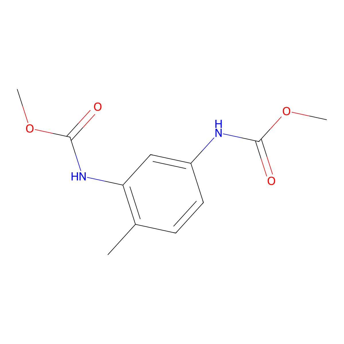 Dimethyl 4-methyl-1,3-phenylenedicarbamate molecular structure, CAS 6935-99-5