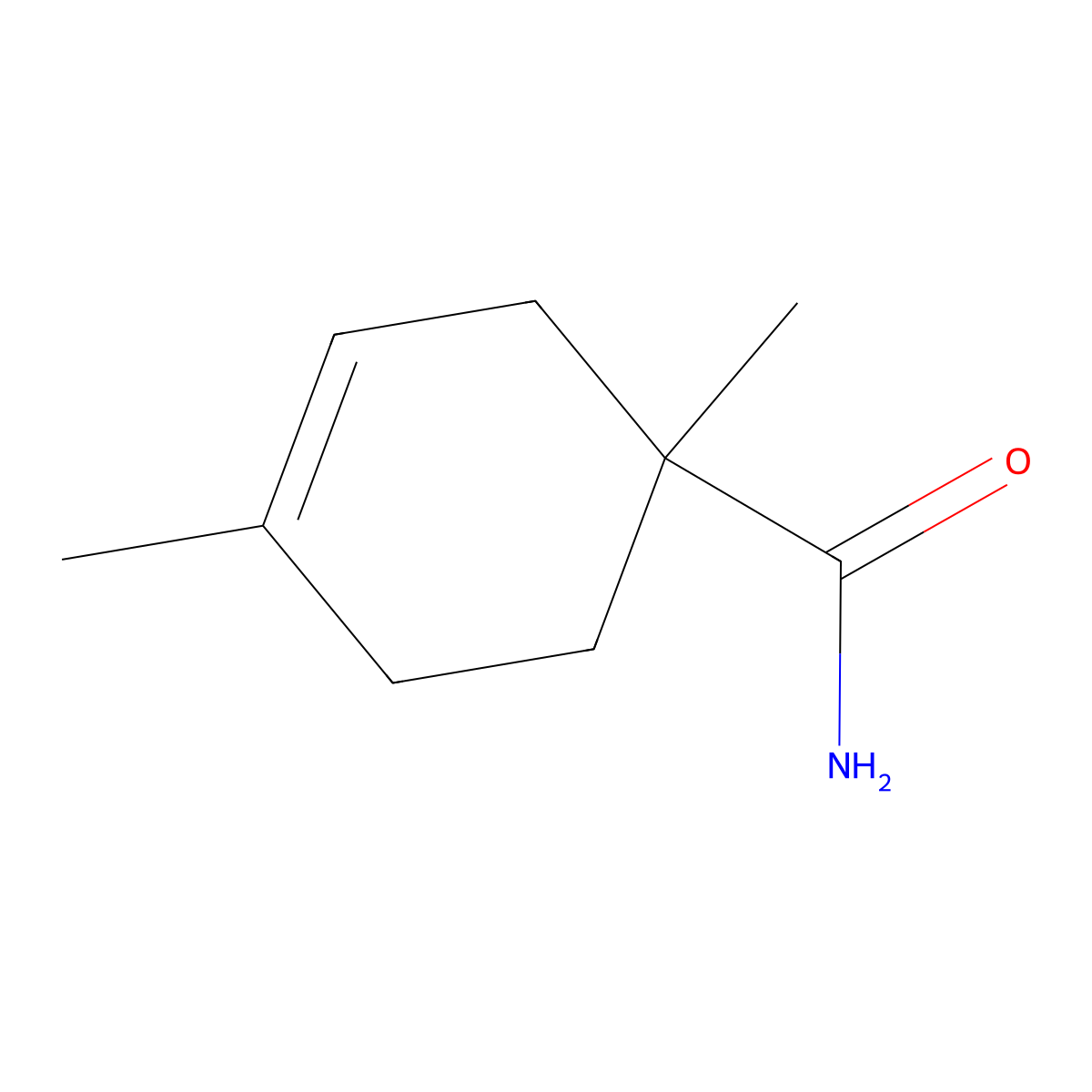 1,4-Dimethylcyclohex-3-ene-1-carboximidic acid molecular structure, CAS 69352-88-1