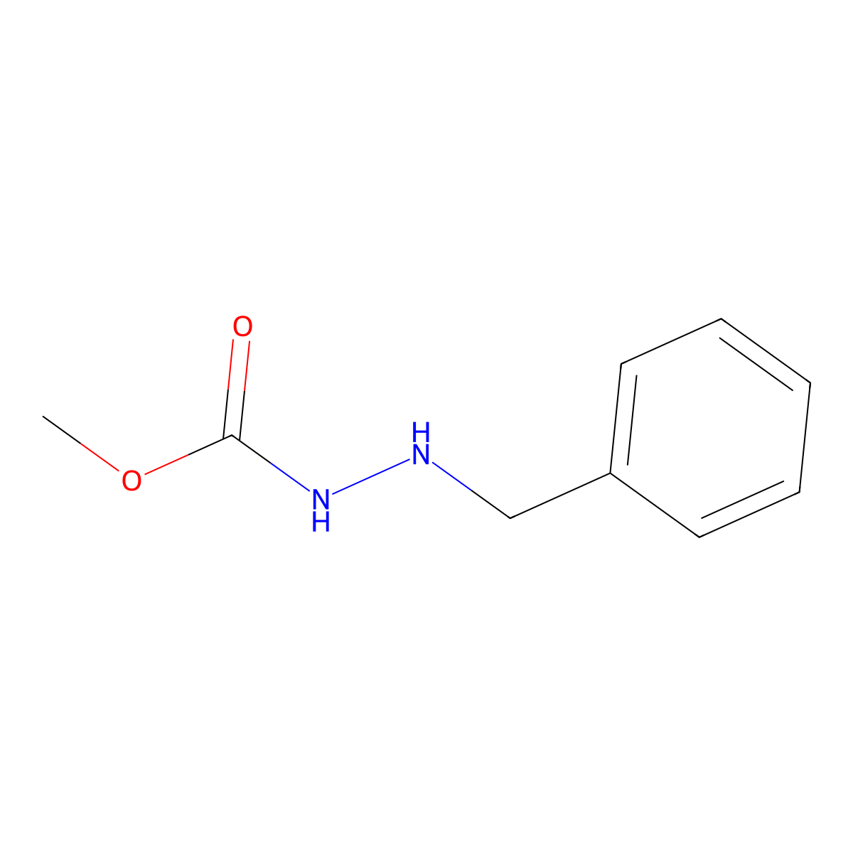 Carbazic acid, 3-benzyl-, methyl ester molecular structure, CAS 69353-11-3