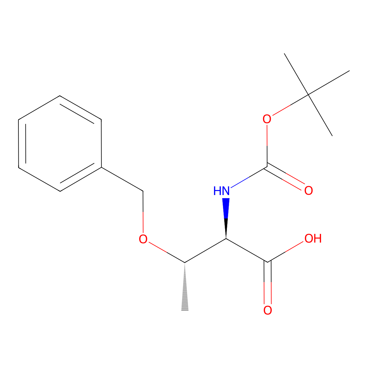(2R,3S)-3-(benzyloxy)-2-{[(tert-butoxy)carbonyl]amino}butanoic acid molecular structure, CAS 69355-99-3