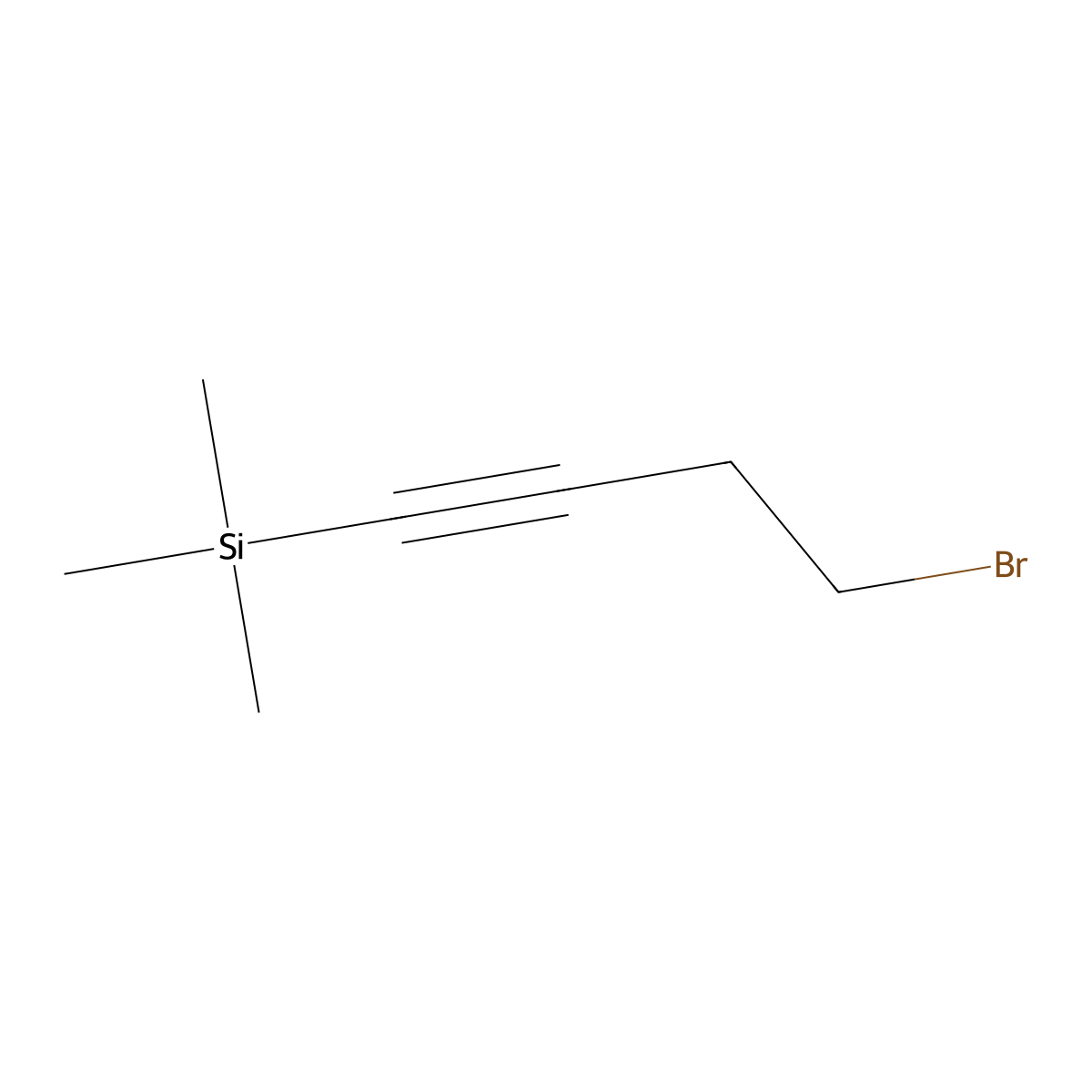 (4-Bromobut-1-yn-1-yl)trimethylsilane molecular structure, CAS 69361-41-7