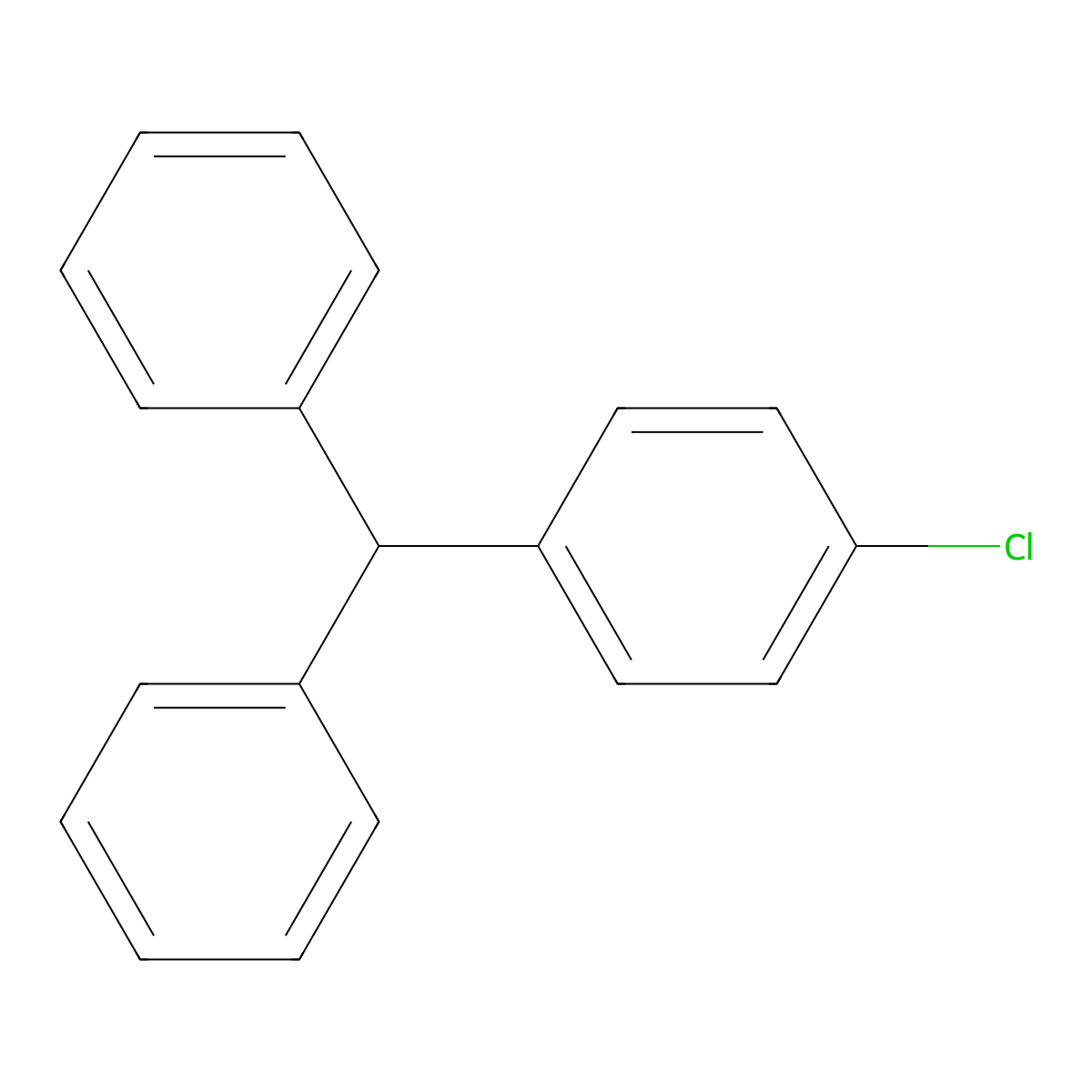 1-Chloro-4-(diphenylmethyl)benzene molecular structure, CAS 69361-54-2