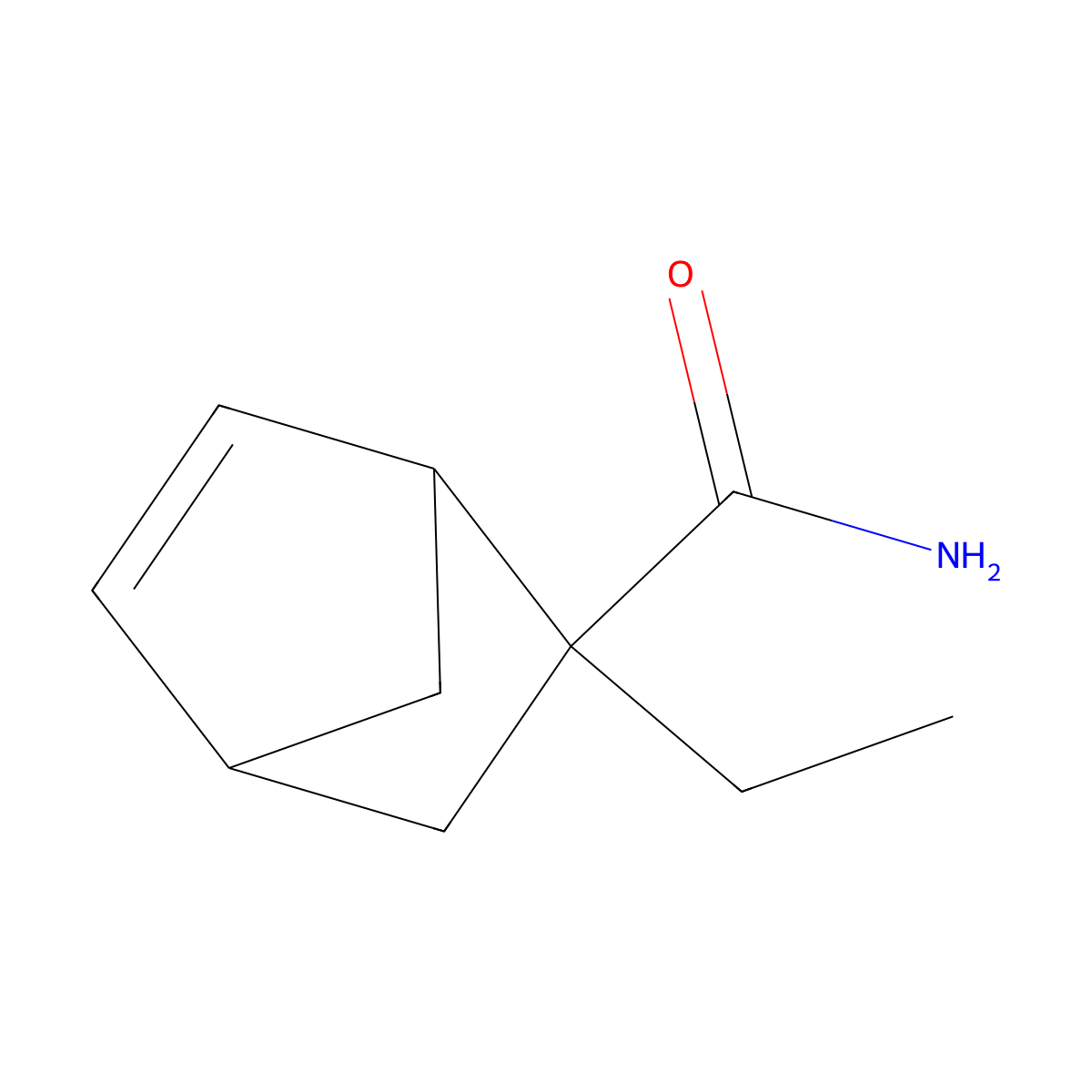 2-Ethylbicyclo(2.2.1)hept-5-ene-2-carboximidic acid molecular structure, CAS 69365-83-9