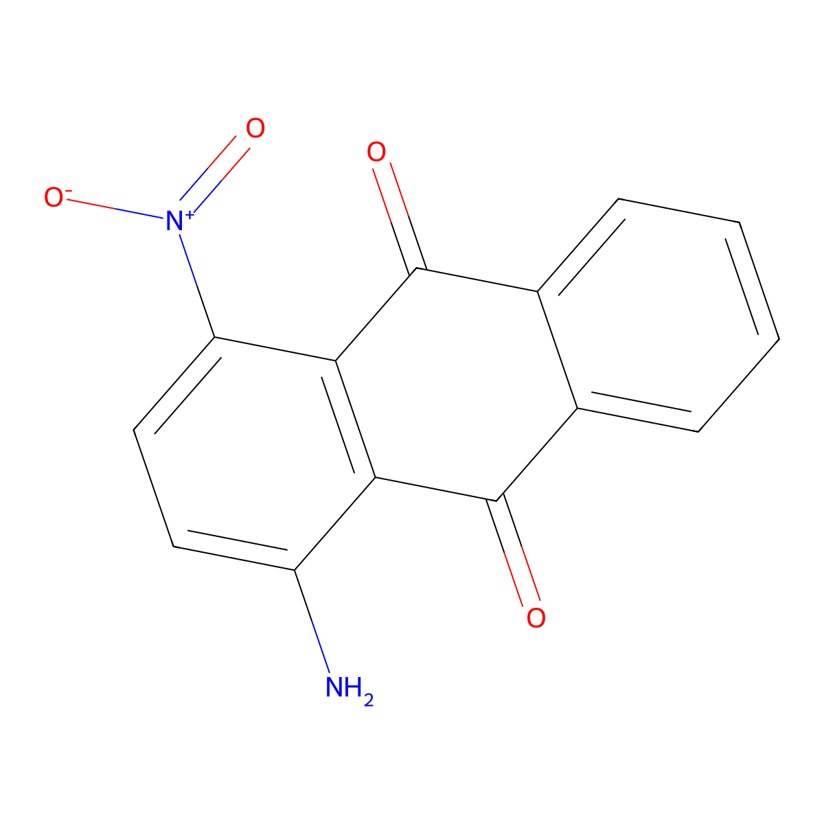 1-Amino-4-nitroanthracene-9,10-dione molecular structure, CAS 6937-74-2