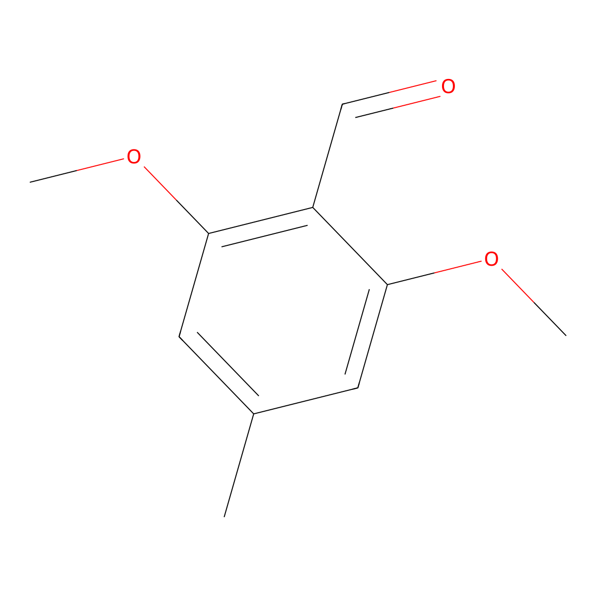 2,6-Dimethoxy-4-methylbenzaldehyde molecular structure, CAS 6937-96-8