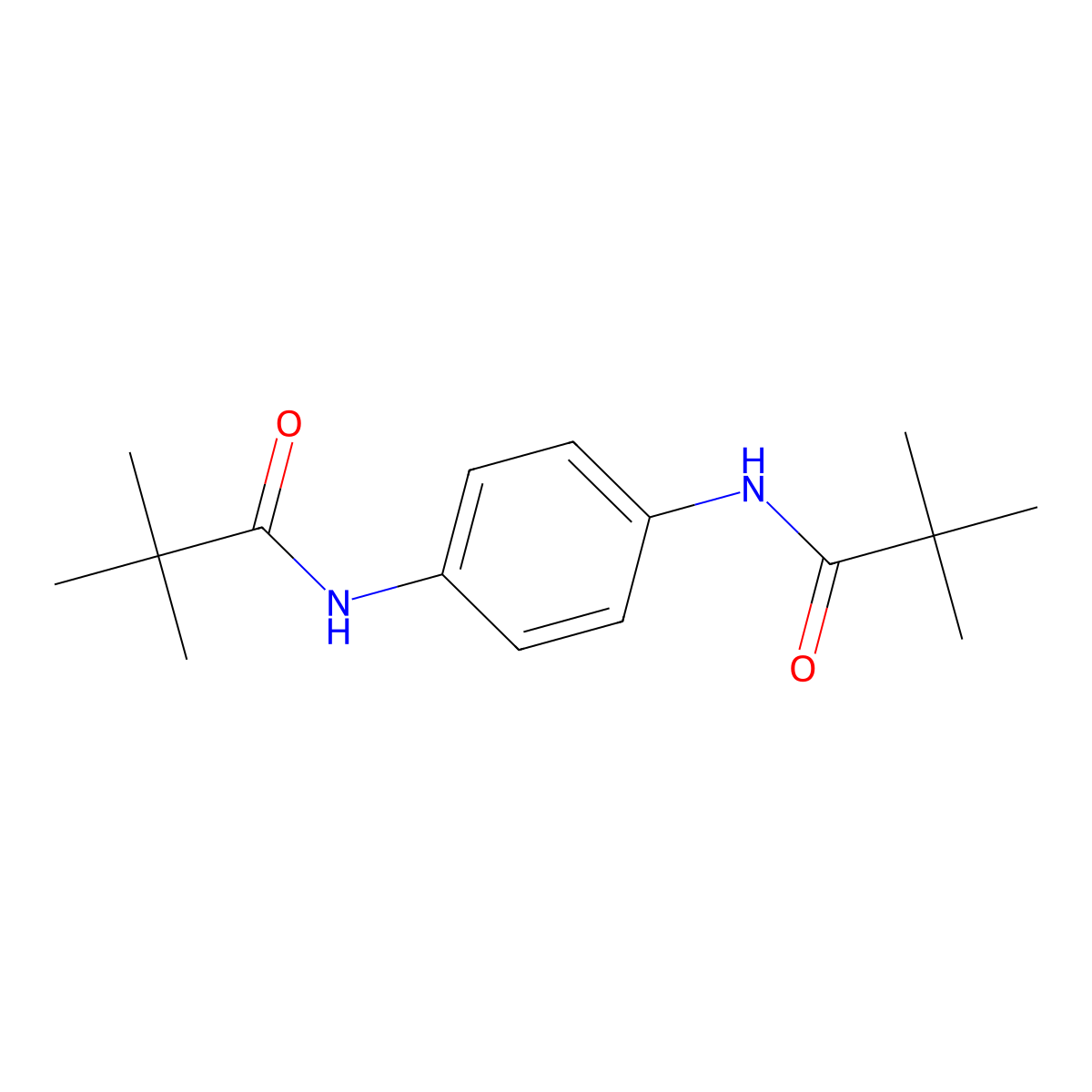 N-[4-(2,2-Dimethylpropanoylamino)phenyl]-2,2-dimethyl-propanamide molecular structure, CAS 6937-98-0