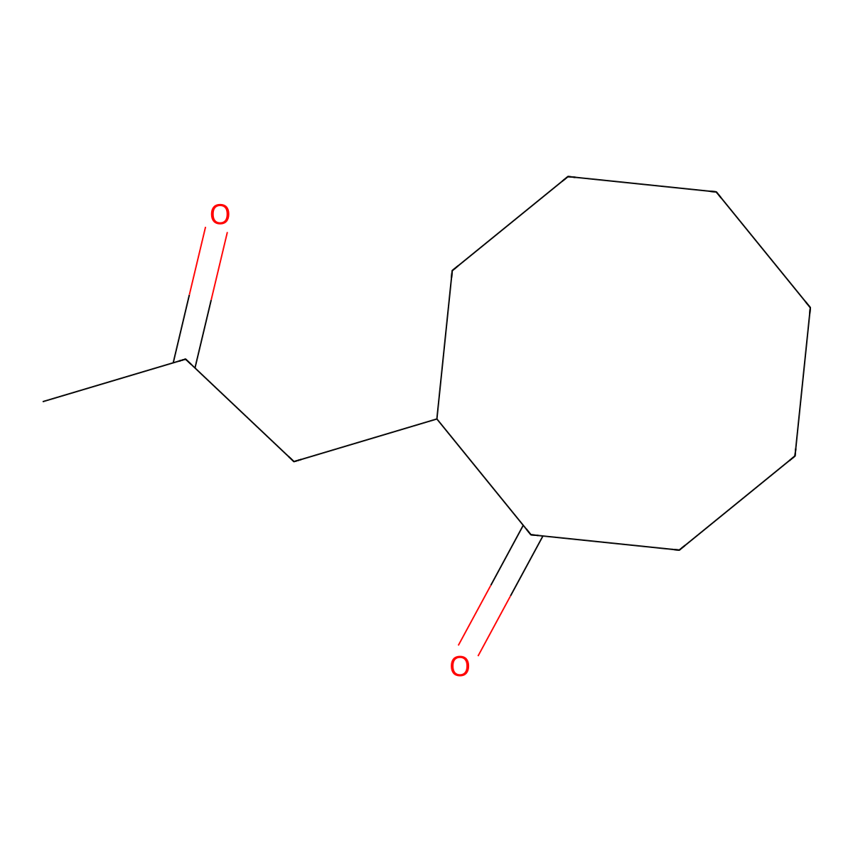 2-(2-Oxopropyl)cyclooctanone molecular structure, CAS 69370-15-6