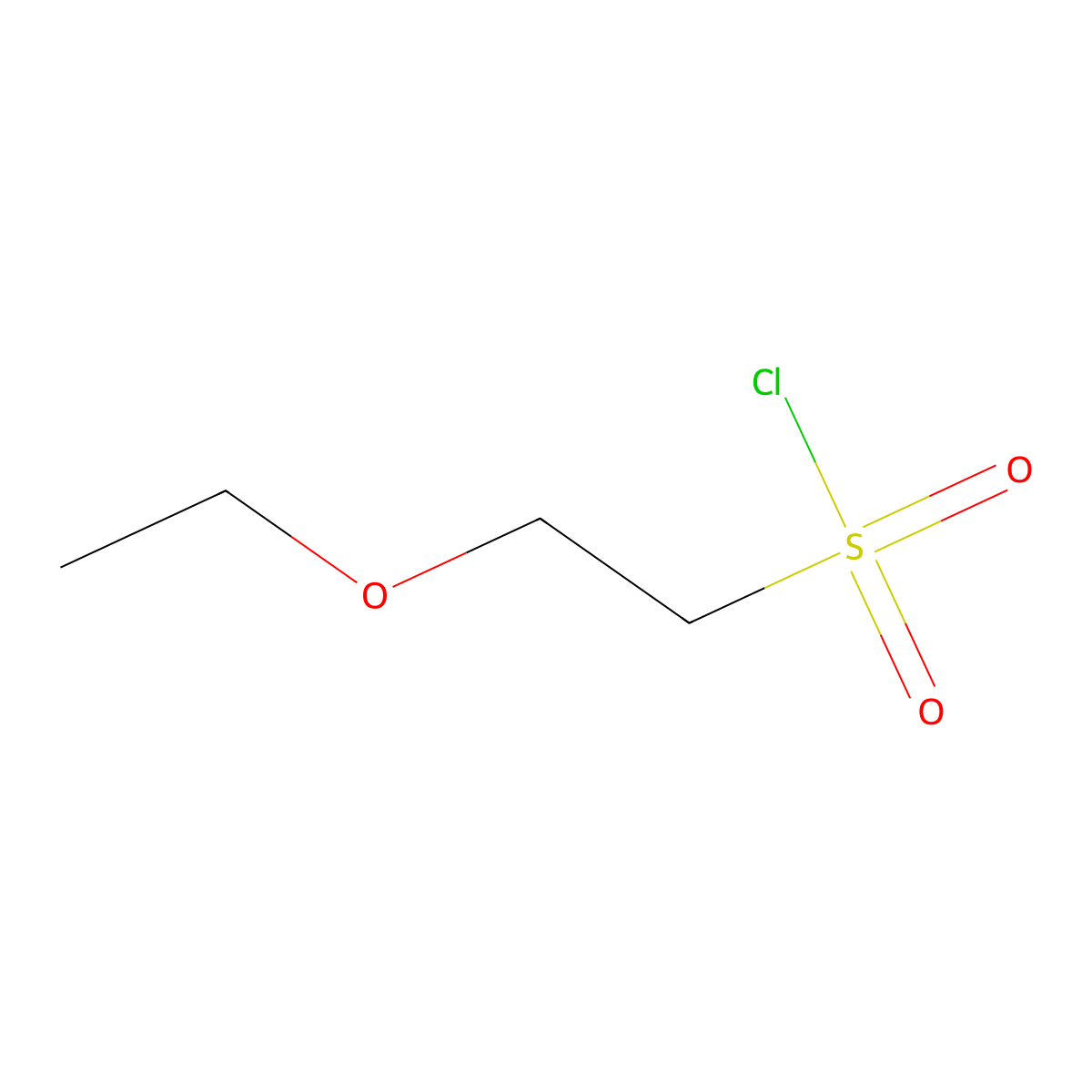 2-Ethoxyethane-1-sulfonyl chloride molecular structure, CAS 69371-75-1