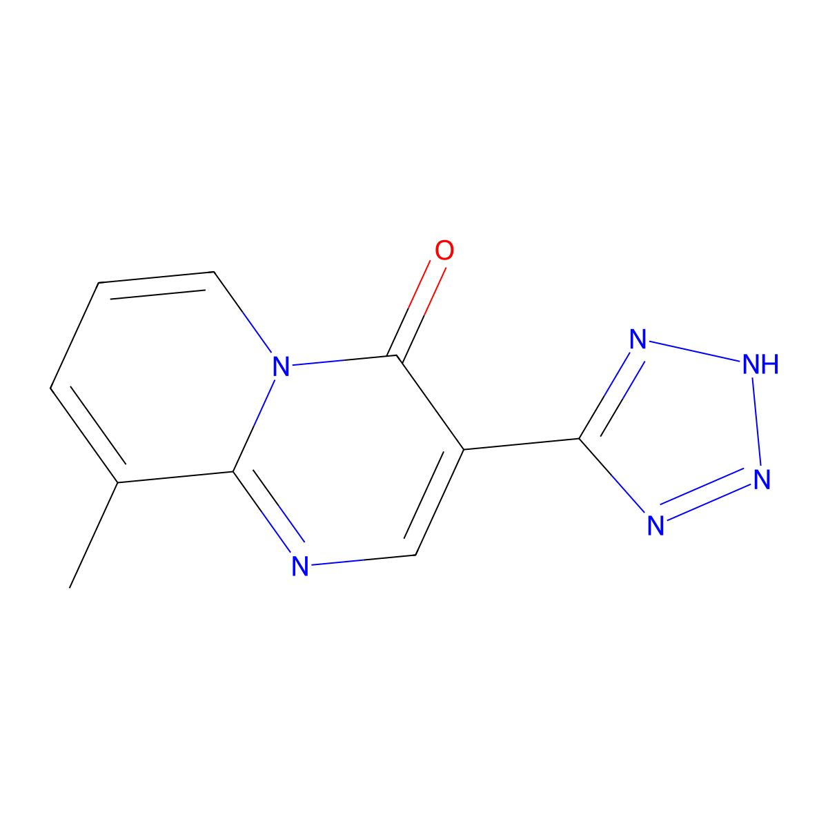 Pemirolast molecular structure, CAS 69372-19-6