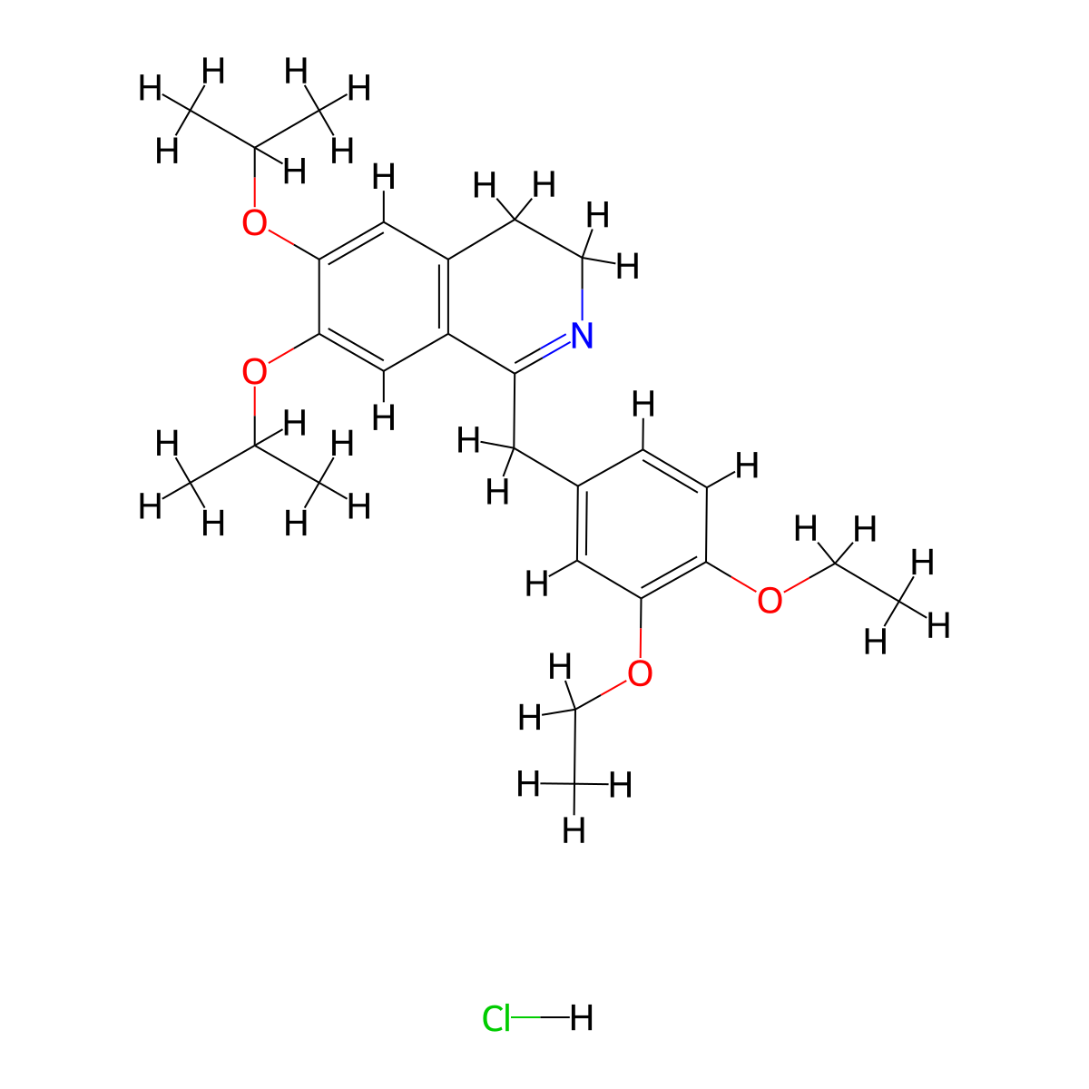 Diproteverine Hydrochloride molecular structure, CAS 69373-88-2