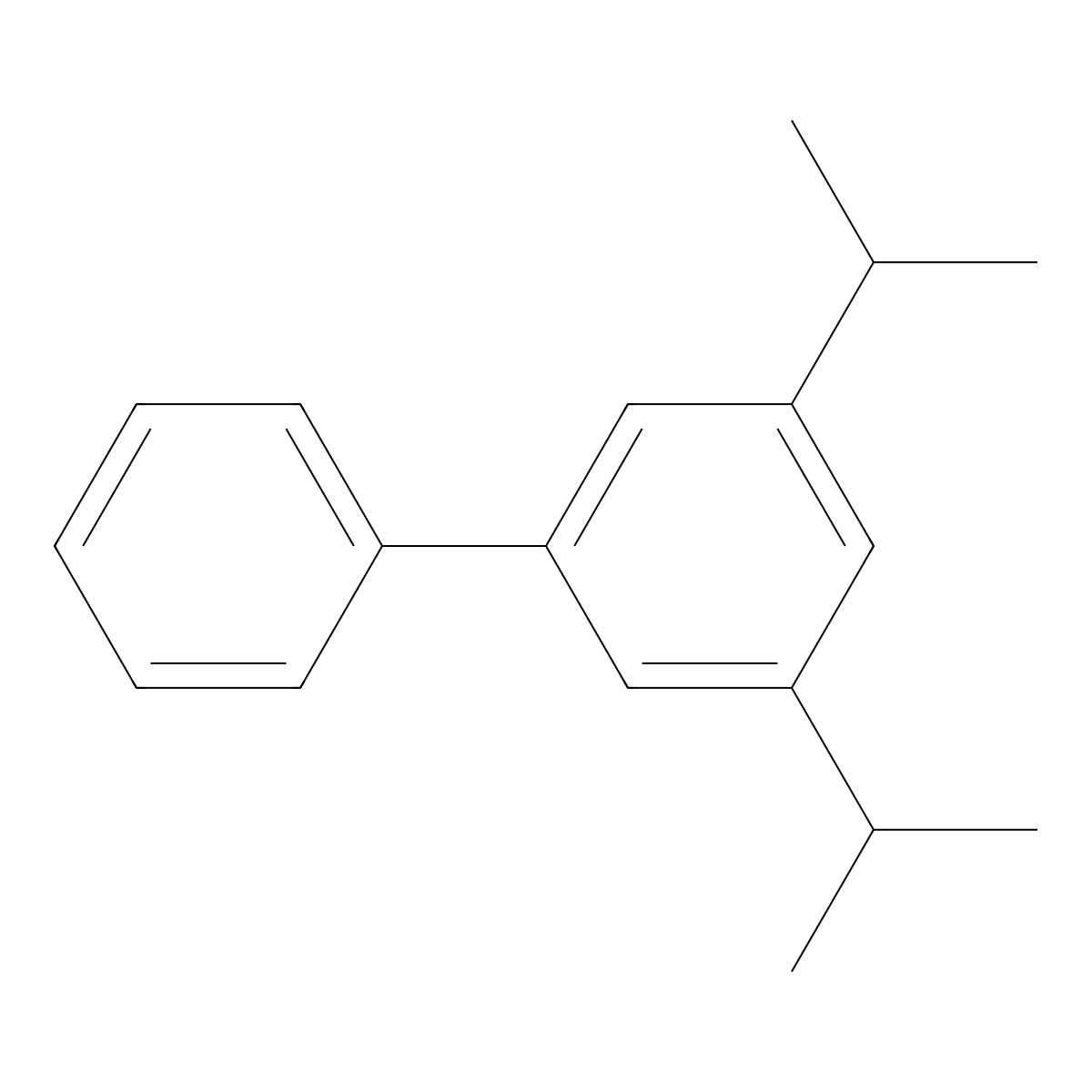 3,5-Diisopropylbiphenyl molecular structure, CAS 69375-11-7