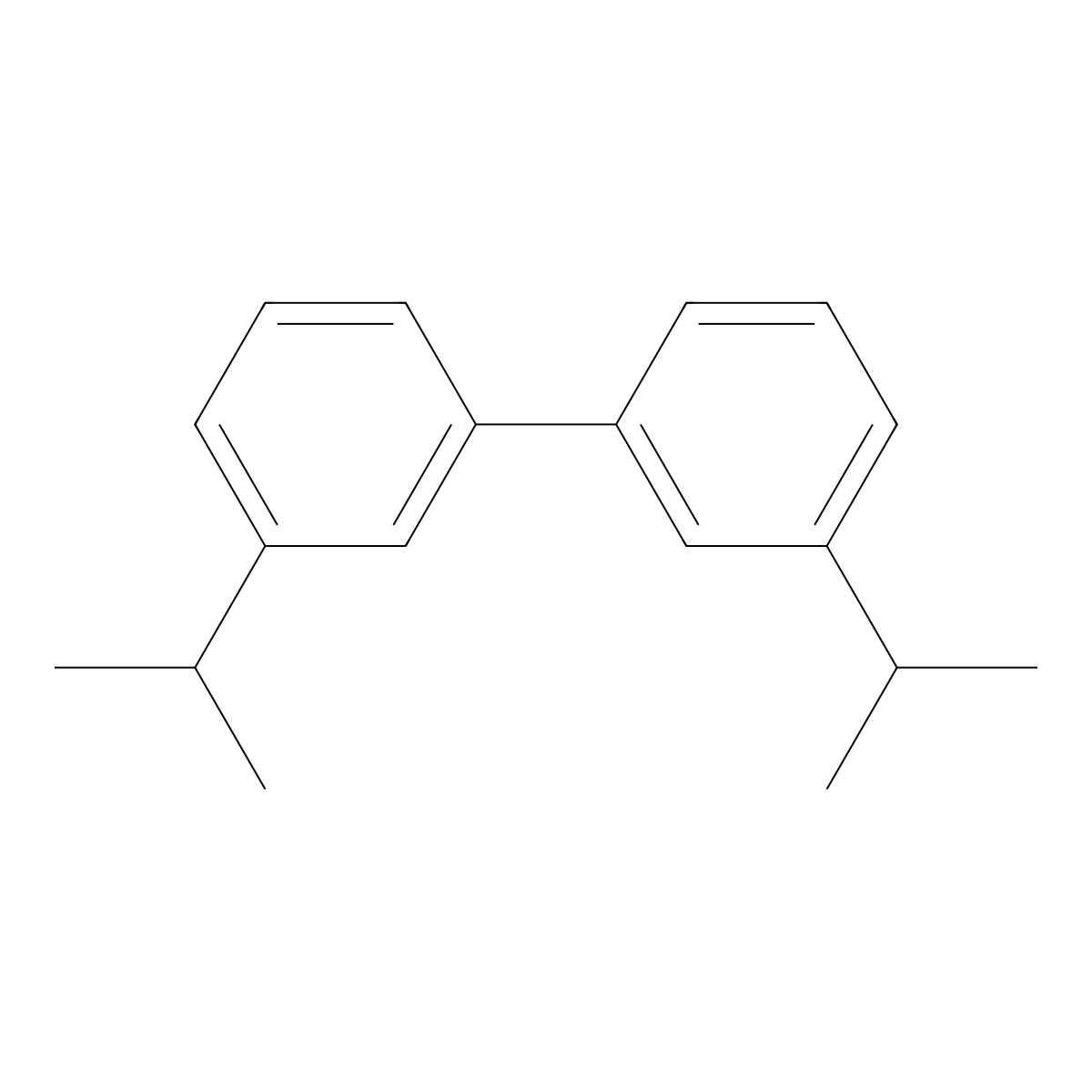 3,3'-Diisopropylbiphenyl molecular structure, CAS 69375-12-8