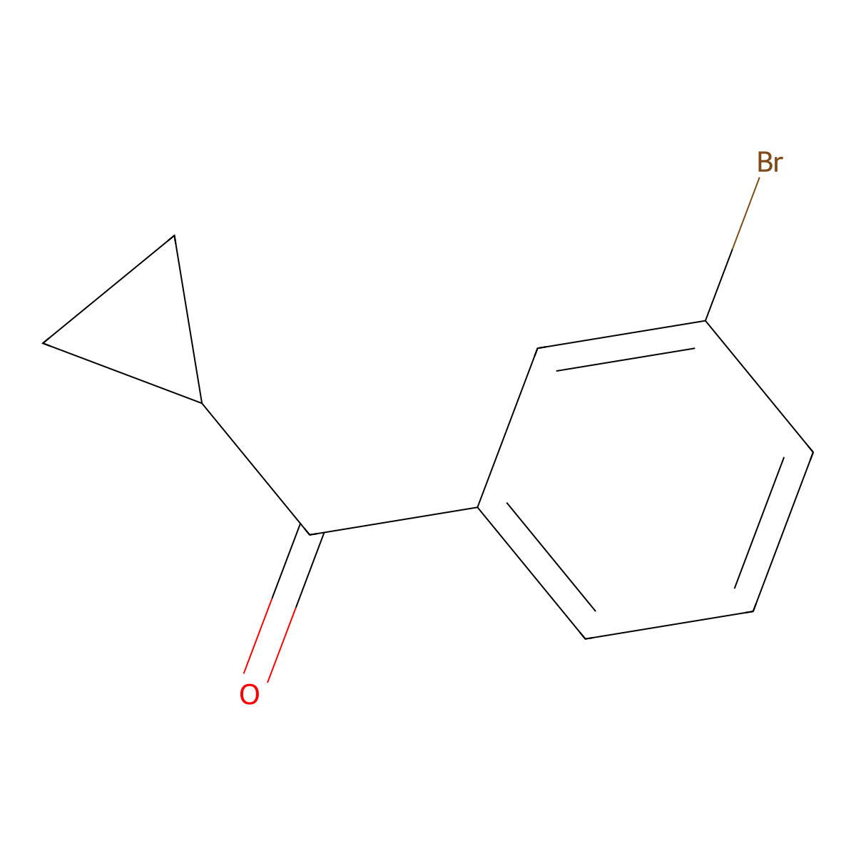 (3-Bromophenyl)(cyclopropyl)methanone molecular structure, CAS 693774-26-4