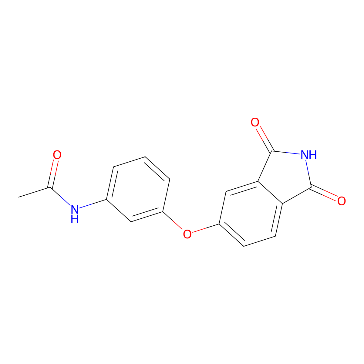 N-[3-(1,3-dioxoisoindol-5-yl)oxyphenyl]acetamide molecular structure, CAS 693795-41-4