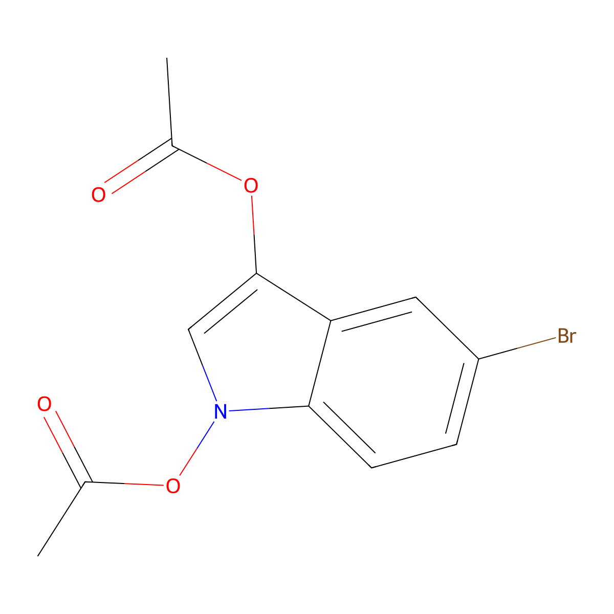 1-(acetyloxy)-5-bromo-1H-indol-3-yl acetate molecular structure, CAS 693799-53-0