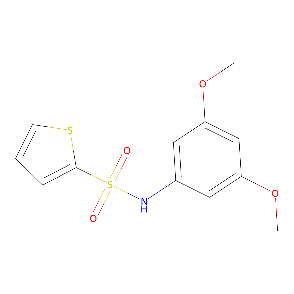 N-(3,5-dimethoxyphenyl)-2-thiophenesulfonamide molecular structure, CAS 693799-99-4