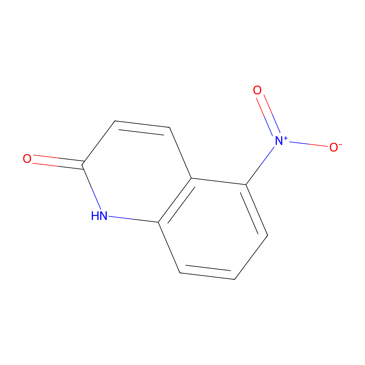 5-Nitro-1,2-dihydroquinolin-2-one molecular structure, CAS 6938-27-8