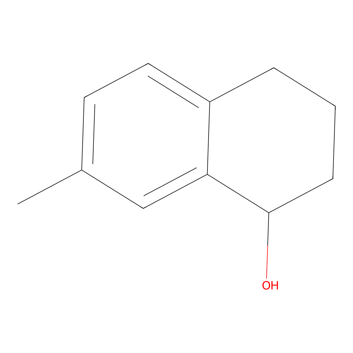 7-Methyl-1,2,3,4-tetrahydronaphthalen-1-ol molecular structure, CAS 6938-36-9