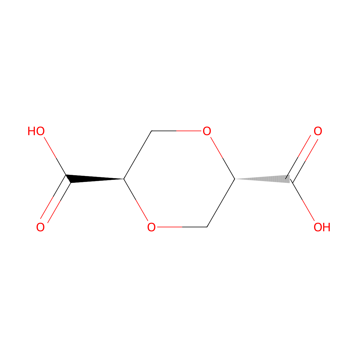 (2r,5s)-1,4-Dioxane-2,5-dicarboxylic acid molecular structure, CAS 6938-88-1