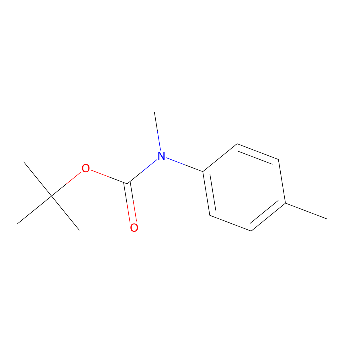 tert-Butyl methyl(p-tolyl)carbamate molecular structure, CAS 693803-44-0