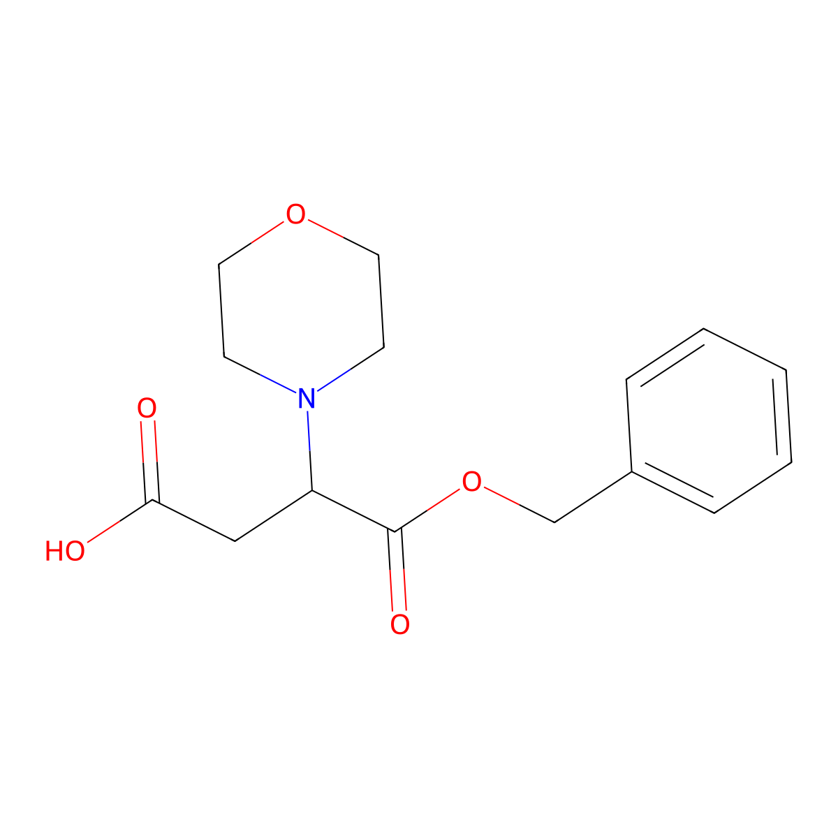 4-(Benzyloxy)-3-(morpholin-4-yl)-4-oxobutanoic acid molecular structure, CAS 693805-41-3