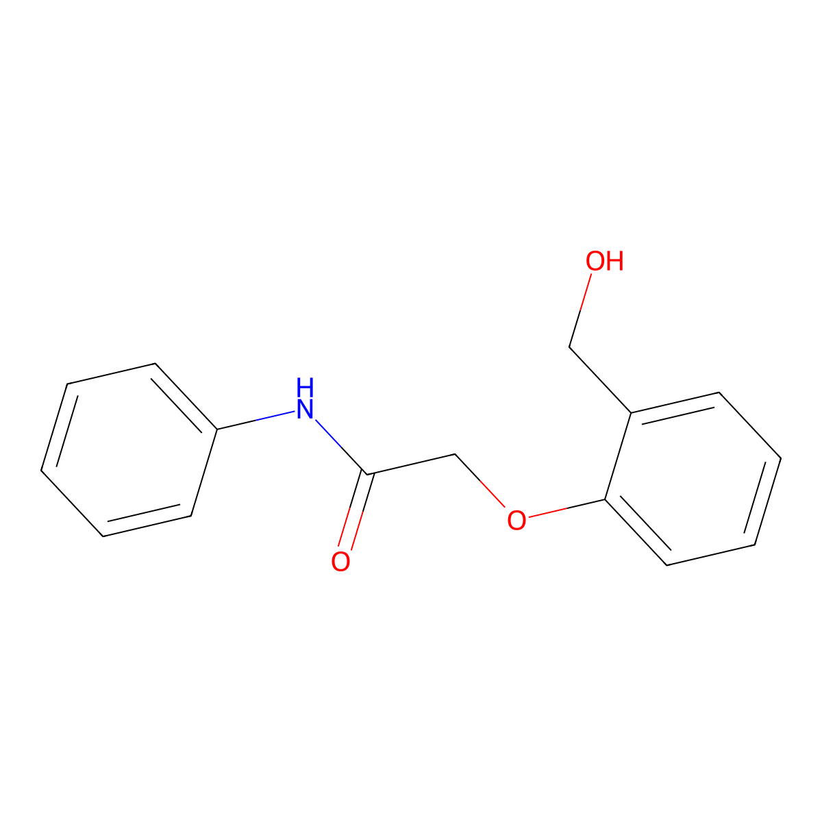 2-[2-(hydroxymethyl)phenoxy]-N-phenylacetamide molecular structure, CAS 693806-51-8