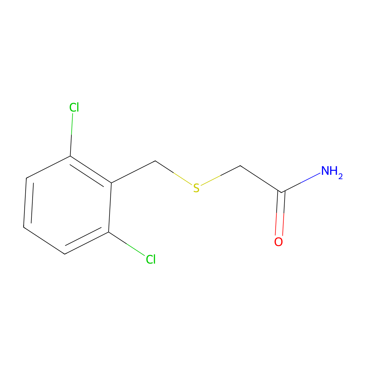 2-[(2,6-Dichlorobenzyl)sulfanyl]acetamide molecular structure, CAS 693808-20-7