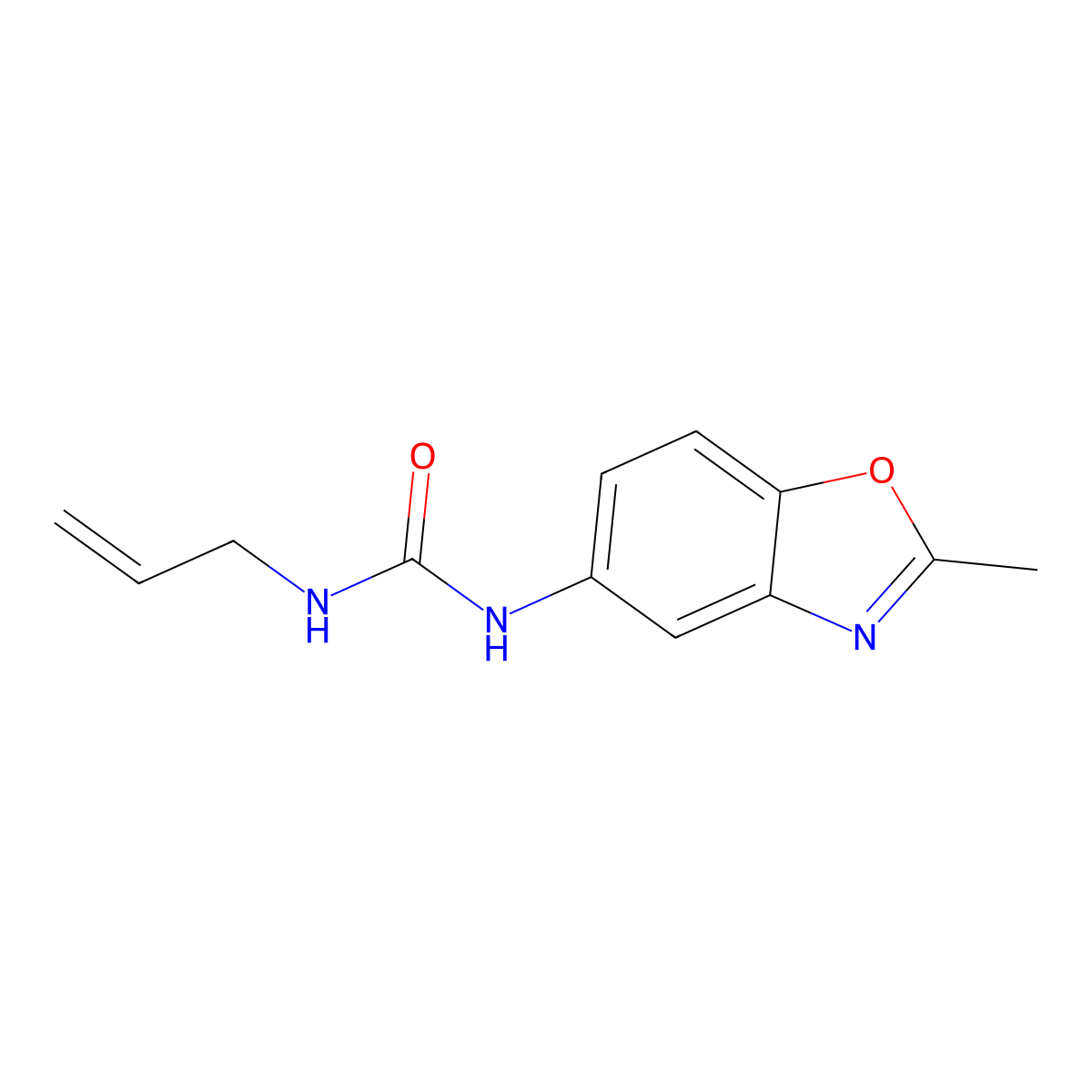 1-(2-Methyl-1,3-benzoxazol-5-yl)-3-prop-2-enylurea molecular structure, CAS 693811-63-1