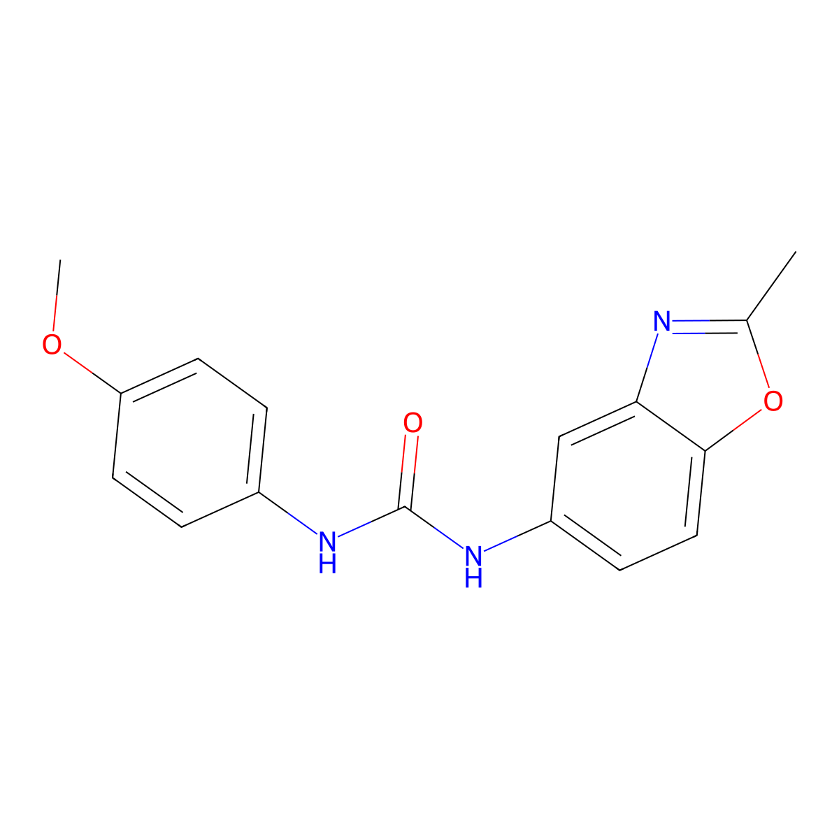 1-(4-Methoxyphenyl)-3-(2-methyl-1,3-benzoxazol-5-yl)urea molecular structure, CAS 693812-80-5