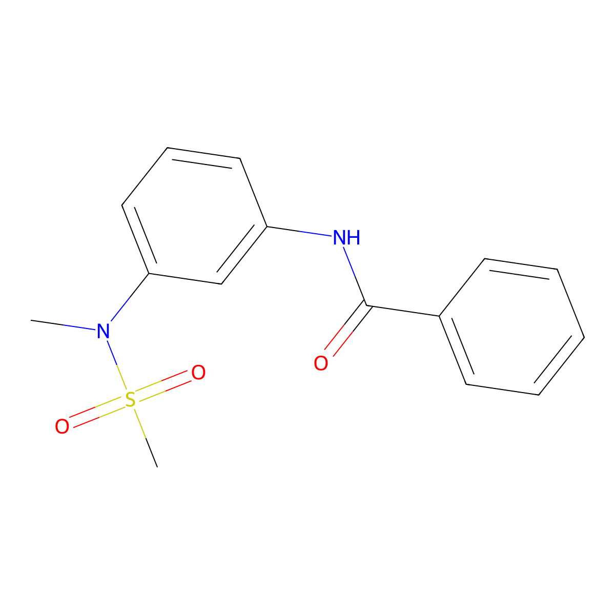 N-[3-[methyl(methylsulfonyl)amino]phenyl]benzamide molecular structure, CAS 693813-01-3