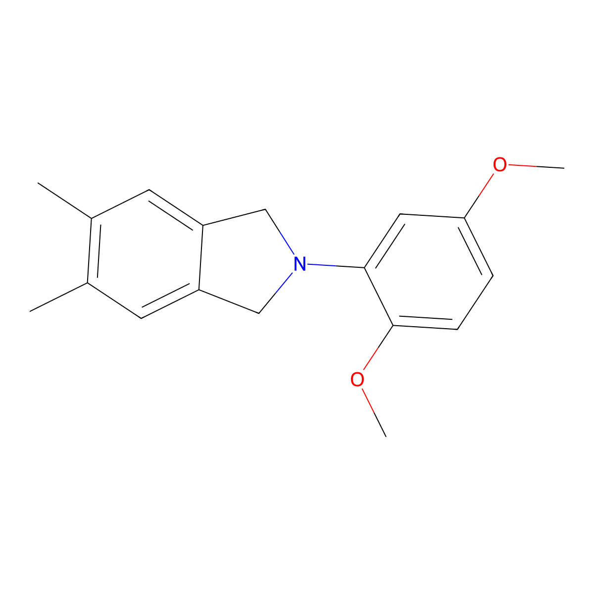 2-(2,5-Dimethoxyphenyl)-5,6-dimethylisoindoline molecular structure, CAS 693822-65-0